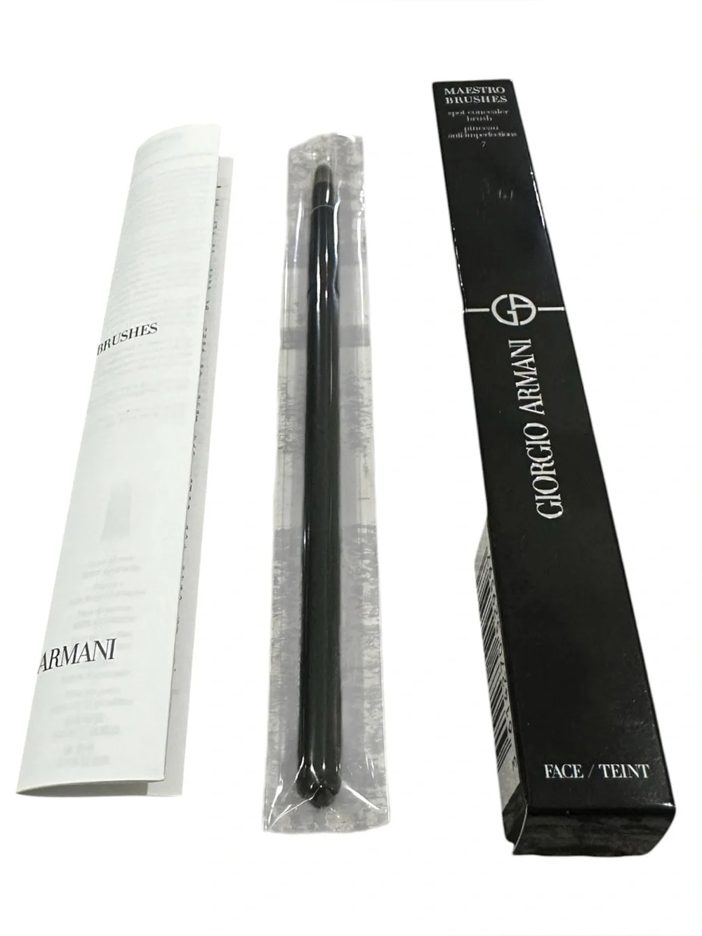 Giorgio Armani Black Maestro Eye Brush – for concealer or eyeshadow.  44.00 reta